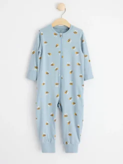 Pyjamas>Lindex Pyjamas Med Humlor Light Dusty Blue