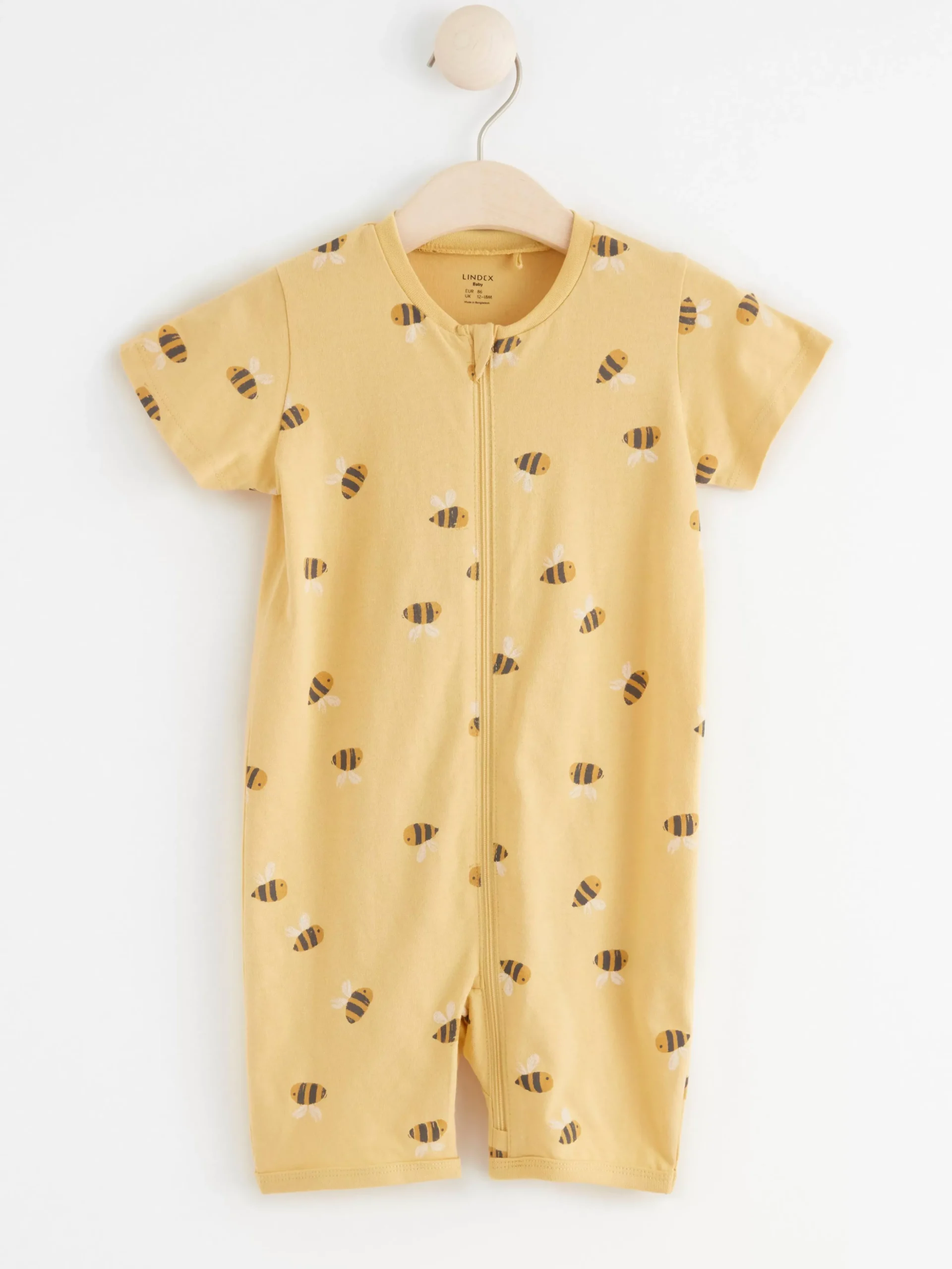 Pyjamas>Lindex Pyjamas Med Humlor Light Dusty Yellow