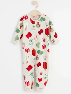 Pyjamas>Lindex Pyjamas Med Julklappar Light Beige