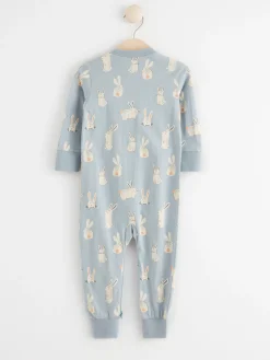 Pyjamas>Lindex Pyjamas Med Kaniner Light Dusty Blue