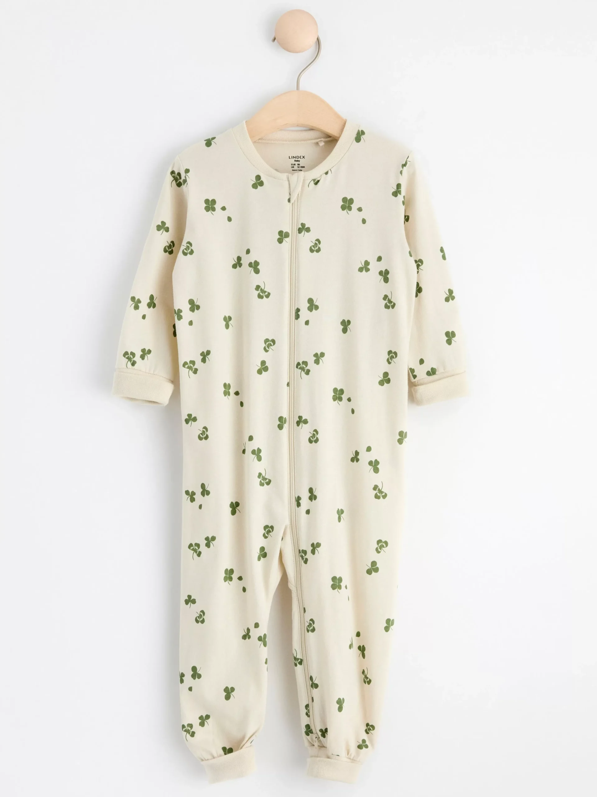 Pyjamas>Lindex Pyjamas Med Klover Light Beige