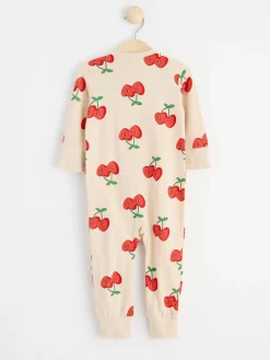 Pyjamas>Lindex Pyjamas Med Korsbarshjartan Light Beige