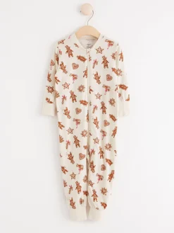 Pyjamas>Lindex Pyjamas Med Pepparkakor Light Beige