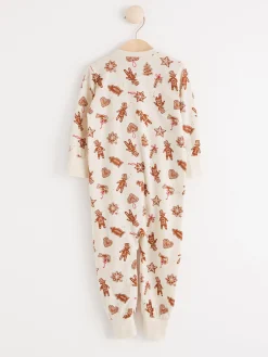 Pyjamas>Lindex Pyjamas Med Pepparkakor Light Beige