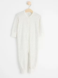 Pyjamas>Lindex Pyjamas Med Prickar Och Lammapplikation Light Dusty White