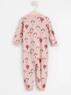 Pyjamas>Lindex Pyjamas Med Ugglor Dusty Pink