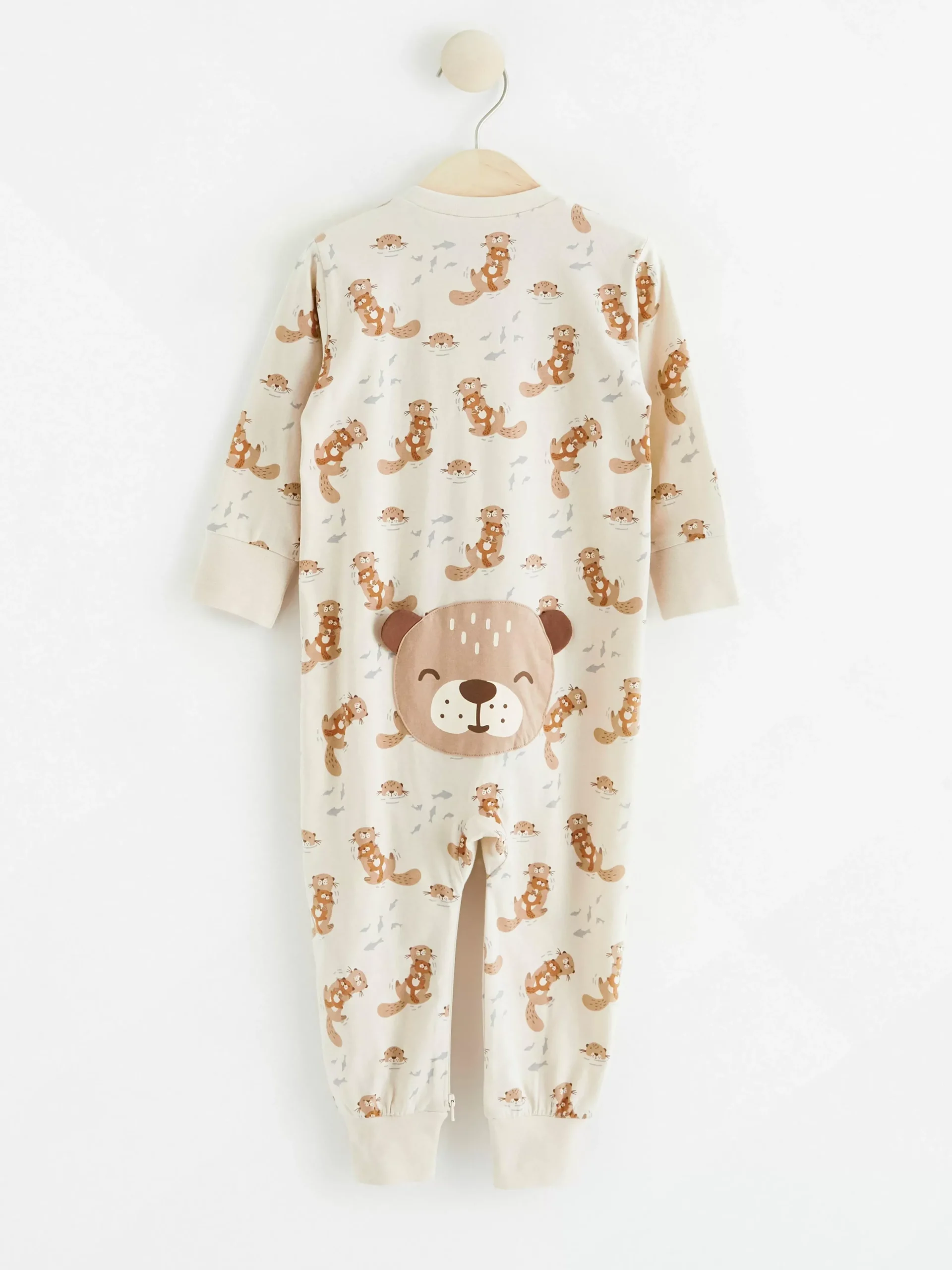 Pyjamas>Lindex Pyjamas Med Uttrar Light Beige