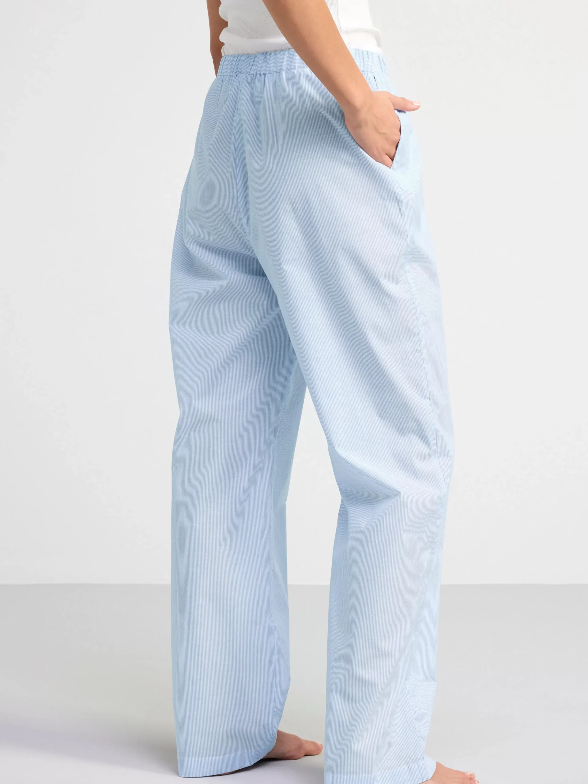 Nattplagg>Lindex Pyjamasbyxor I Bomull Blue