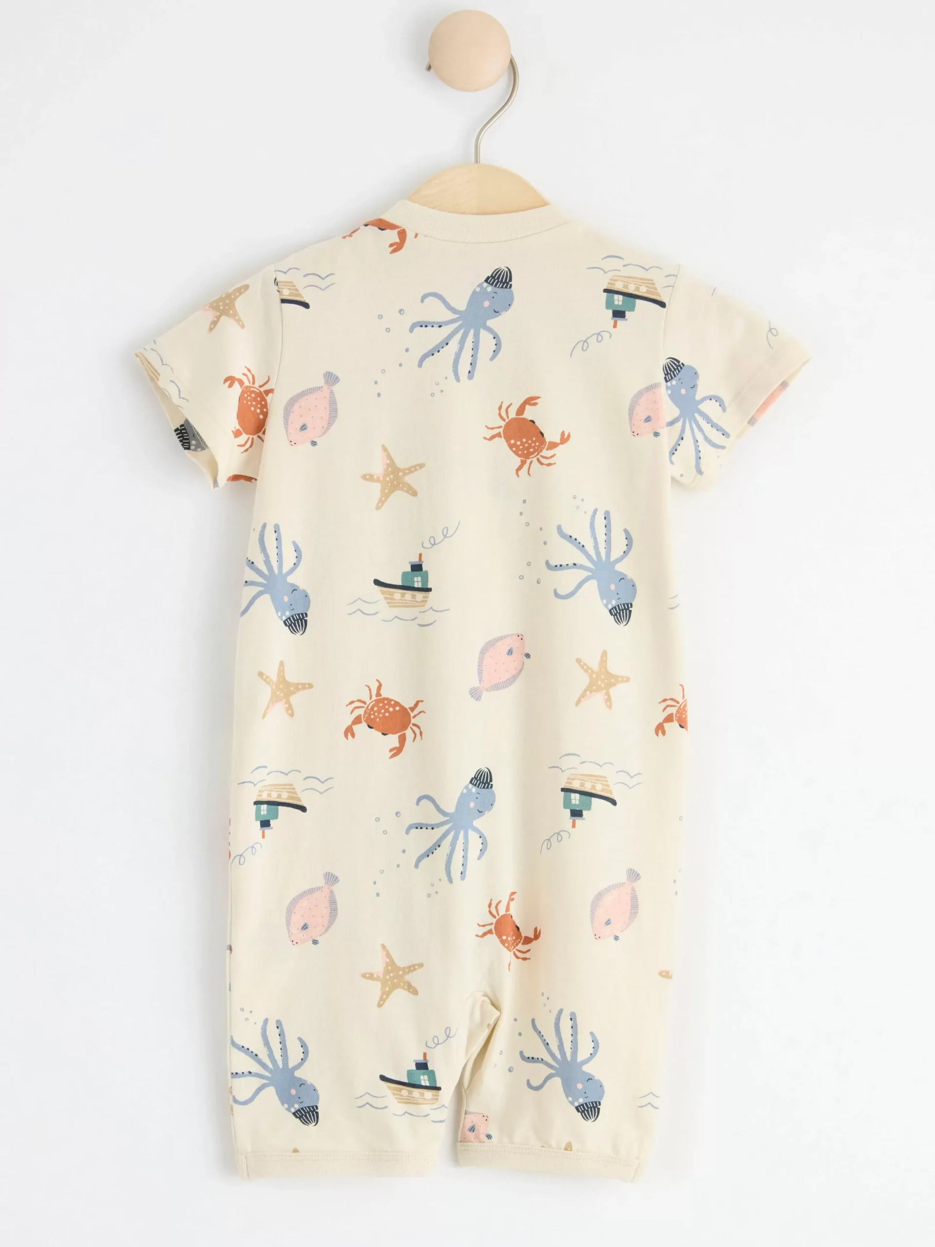 Pyjamas>Lindex Pyjamasromper Med Havsmonster Light Beige