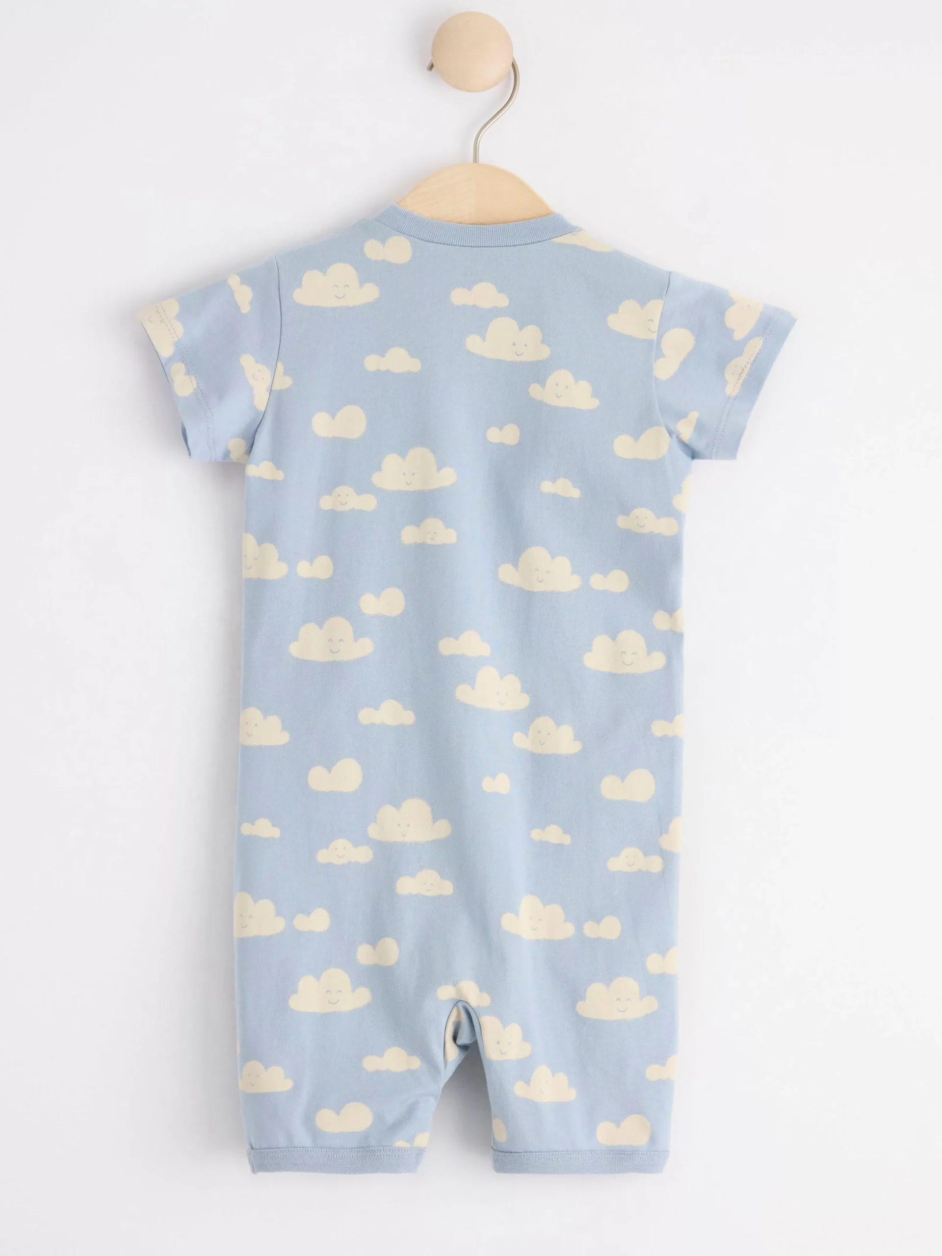 Pyjamas>Lindex Pyjamasromper Med Moln Light Dusty Blue
