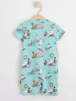 Pyjamas>Lindex Pyjamasromper Med Mumin Dusty Aqua