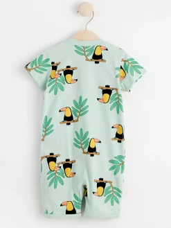 Pyjamas>Lindex Pyjamasromper Med Tukaner Light Green