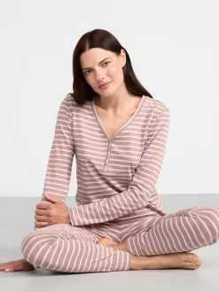 Nattplagg>Lindex Pyjamasset I Mjuk Trika Dark Dusty Pink