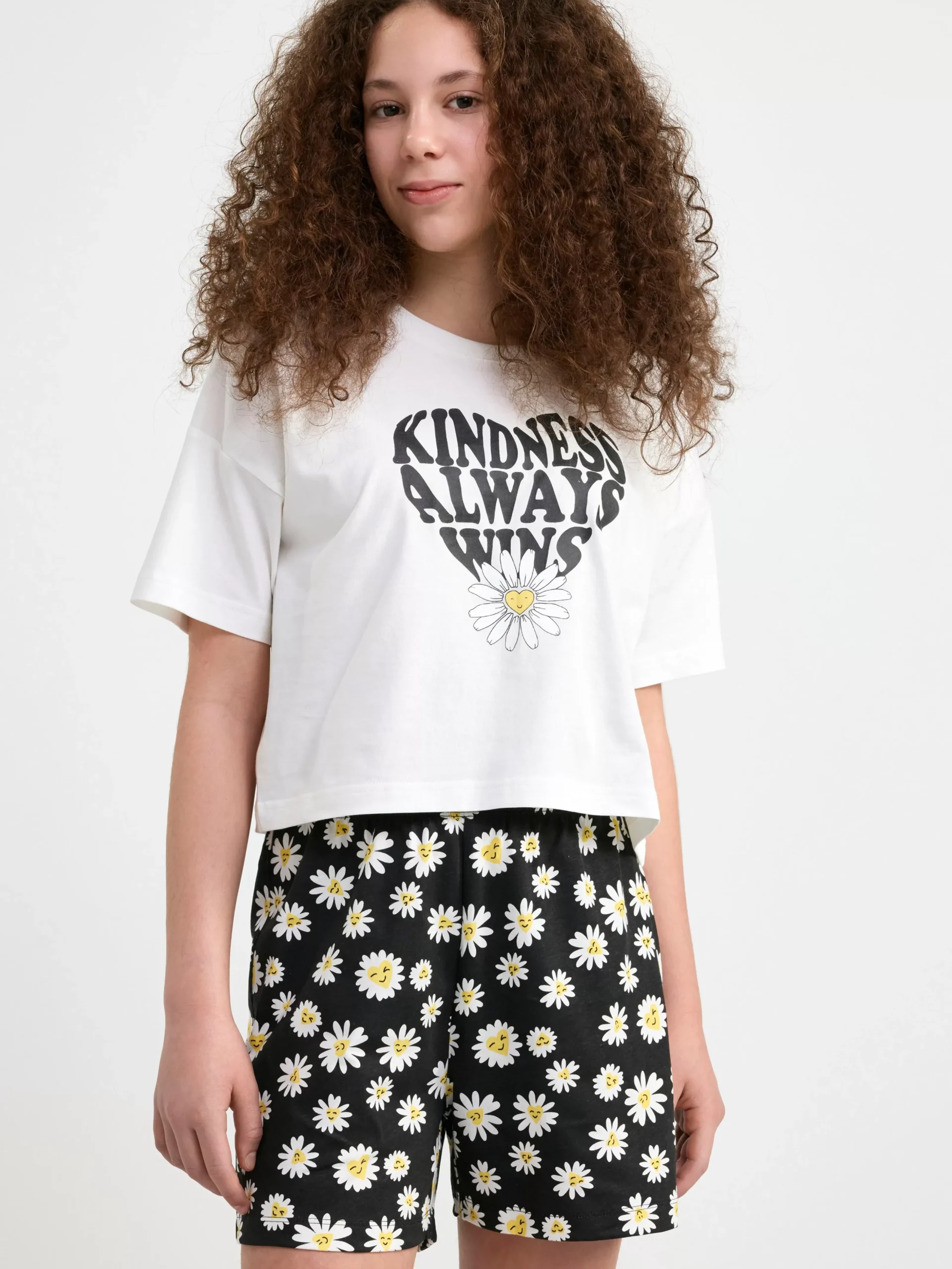 Nattplagg>Lindex Pyjamasset Med Topp Och Shorts Black