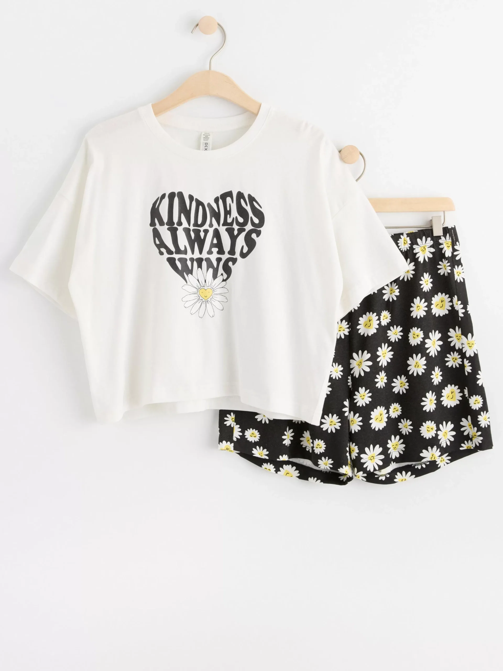 Nattplagg>Lindex Pyjamasset Med Topp Och Shorts Black