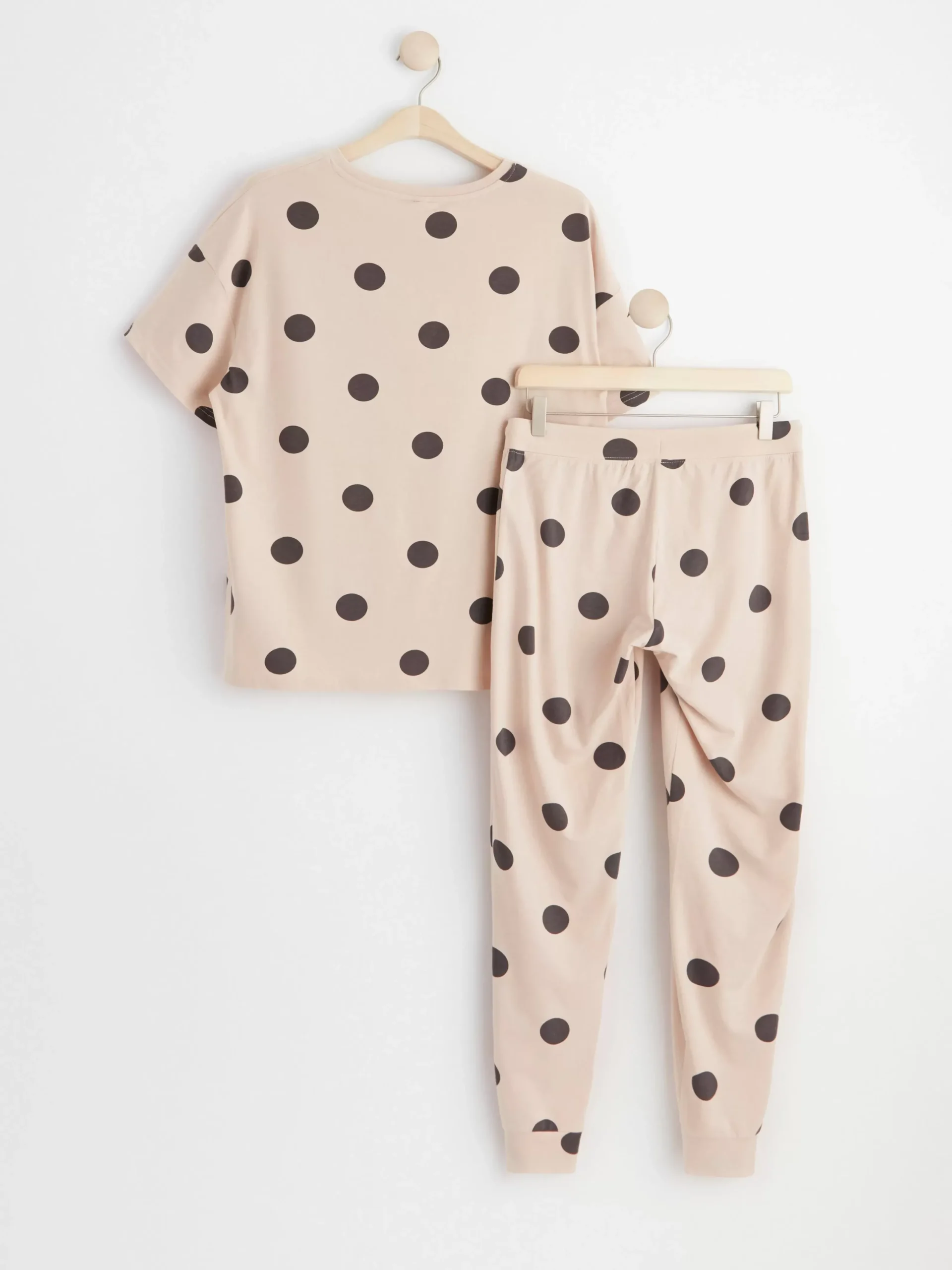 Nattplagg>Lindex Pyjamasset Med T-Shirt Och Byxa Light Beige
