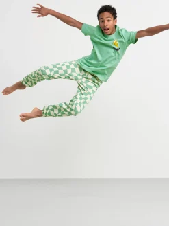 Nattplagg>Lindex Pyjamasset Med T-Shirt Och Byxa Dusty Green