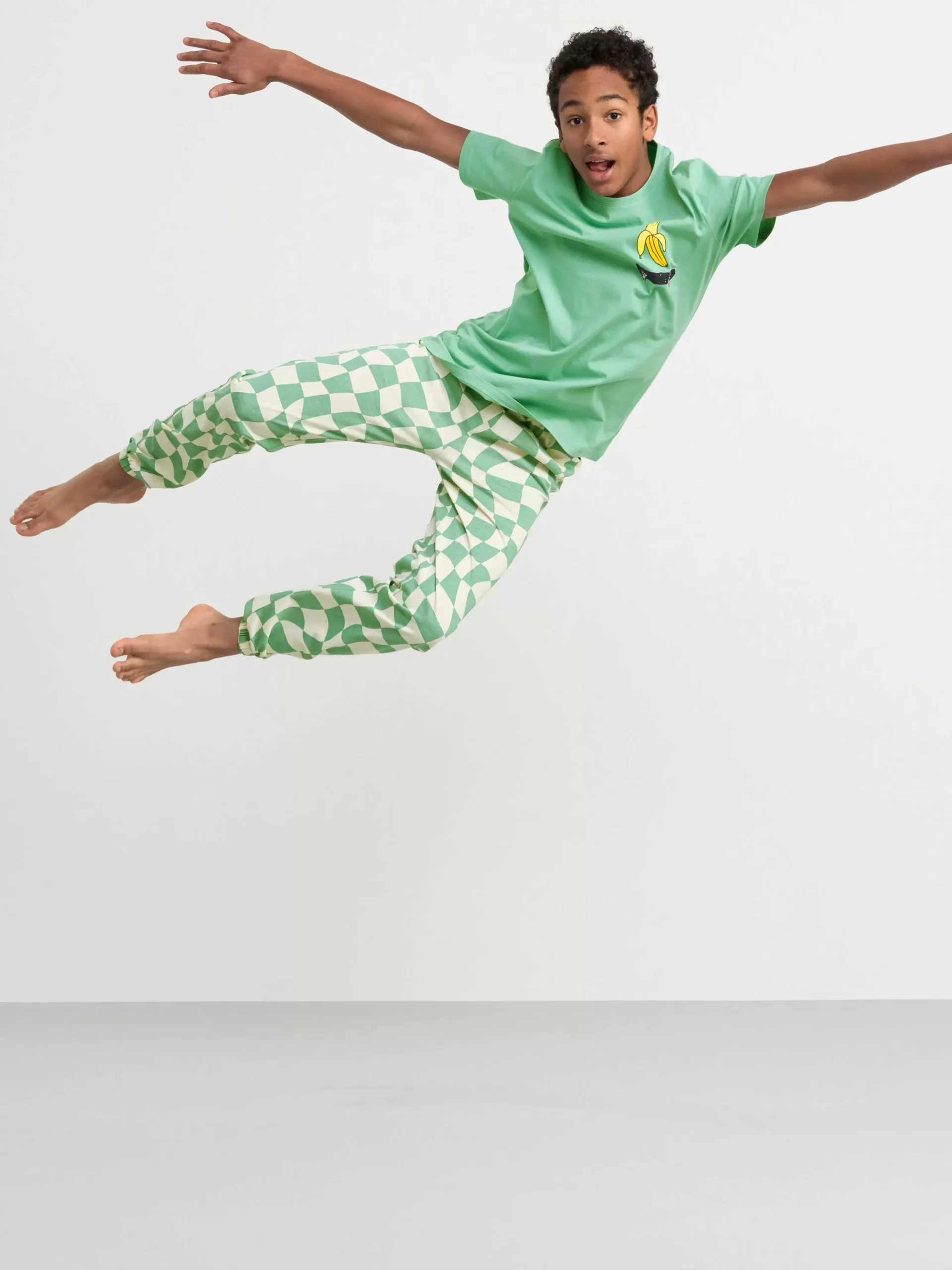 Nattplagg>Lindex Pyjamasset Med T-Shirt Och Byxa Dusty Green