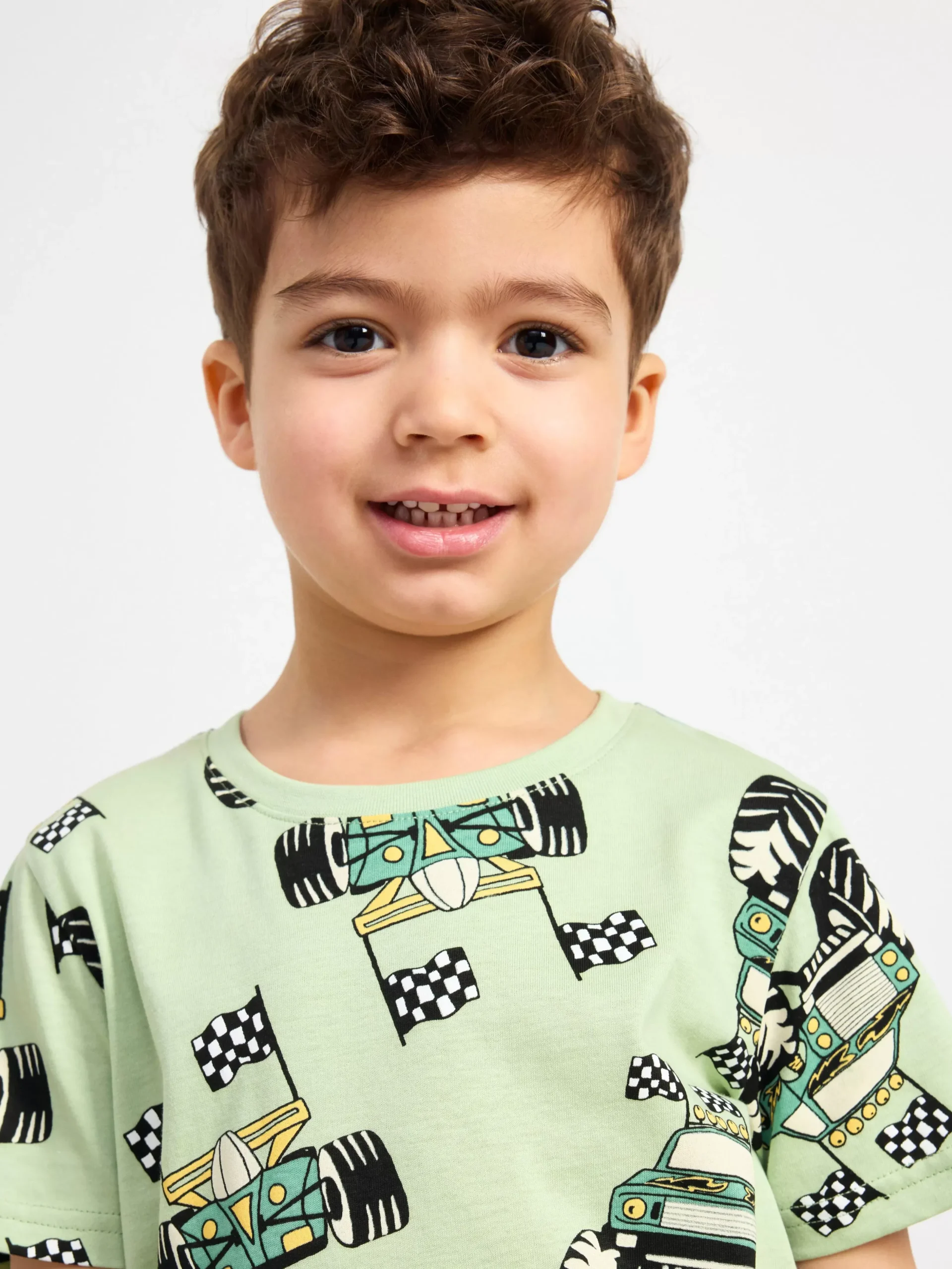 Nattplagg>Lindex Pyjamasset Med T-Shirt Och Shorts Light Dusty Green