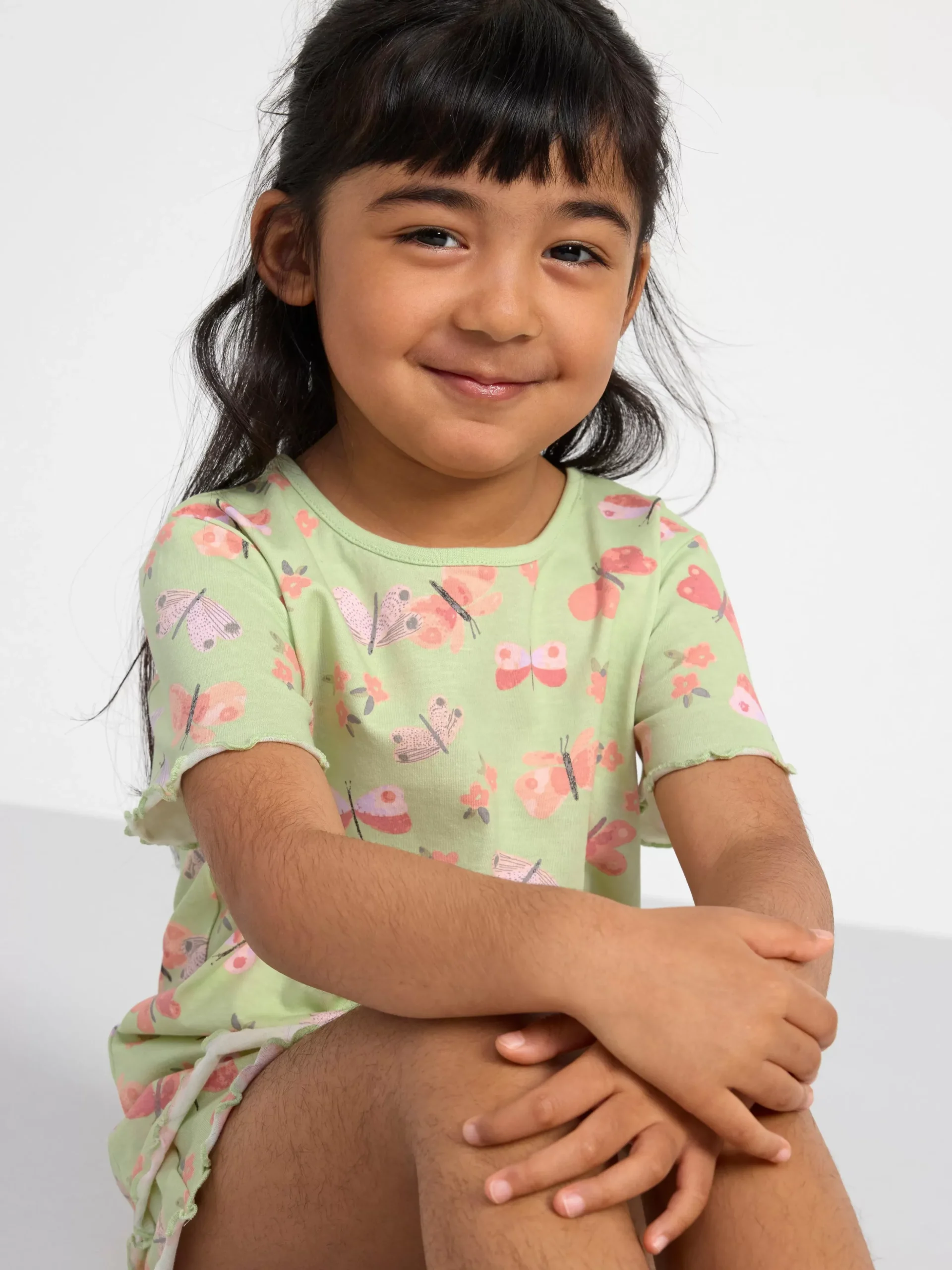 Nattplagg>Lindex Pyjamasset Med T-Shirt Och Shorts Light Dusty Green