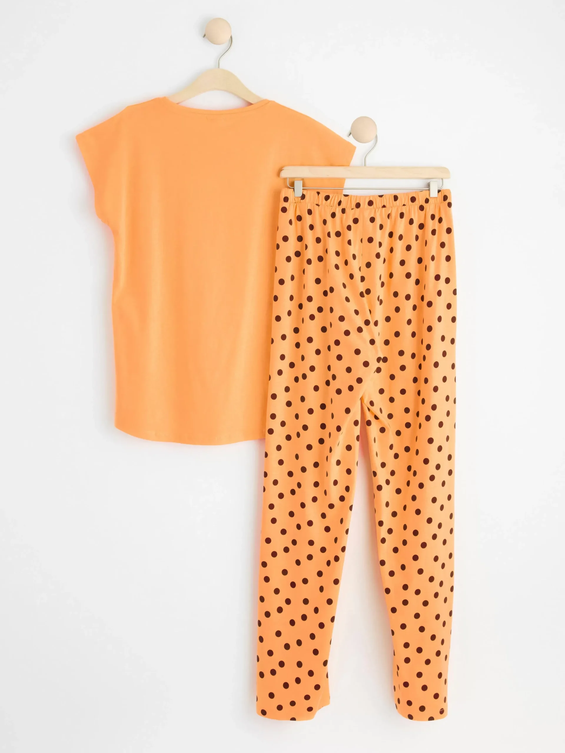 Nattplagg>Lindex Pyjamasset Med T-Shirt Och Byxa Light Dusty Orange