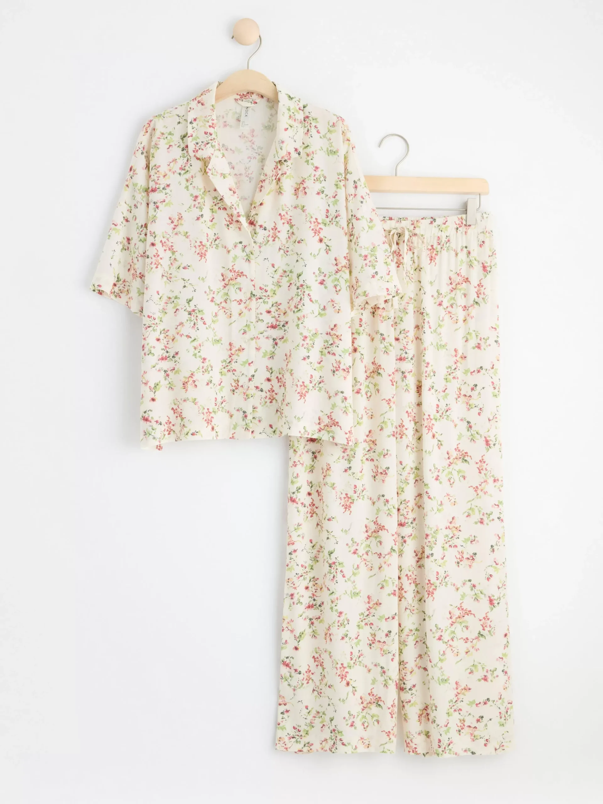 Nattplagg>Lindex Pyjamasset Med T-Shirt Och Byxor White