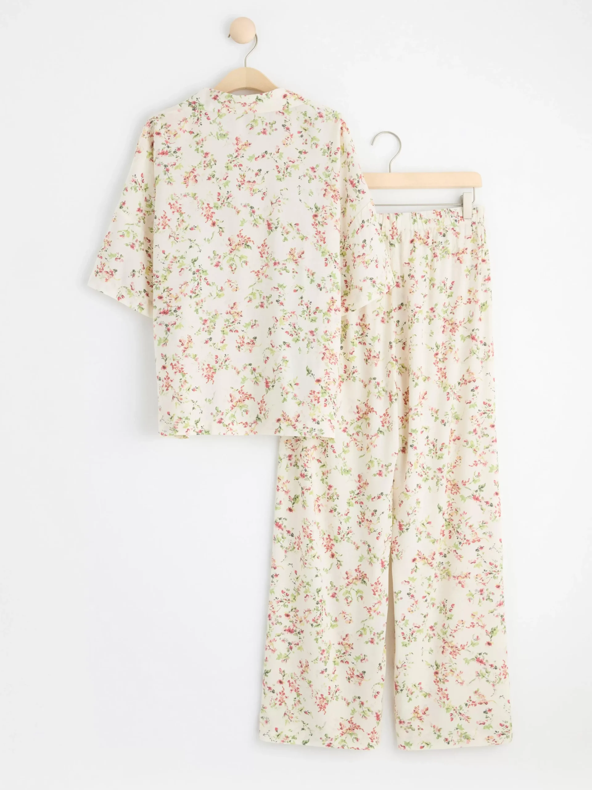 Nattplagg>Lindex Pyjamasset Med T-Shirt Och Byxor White