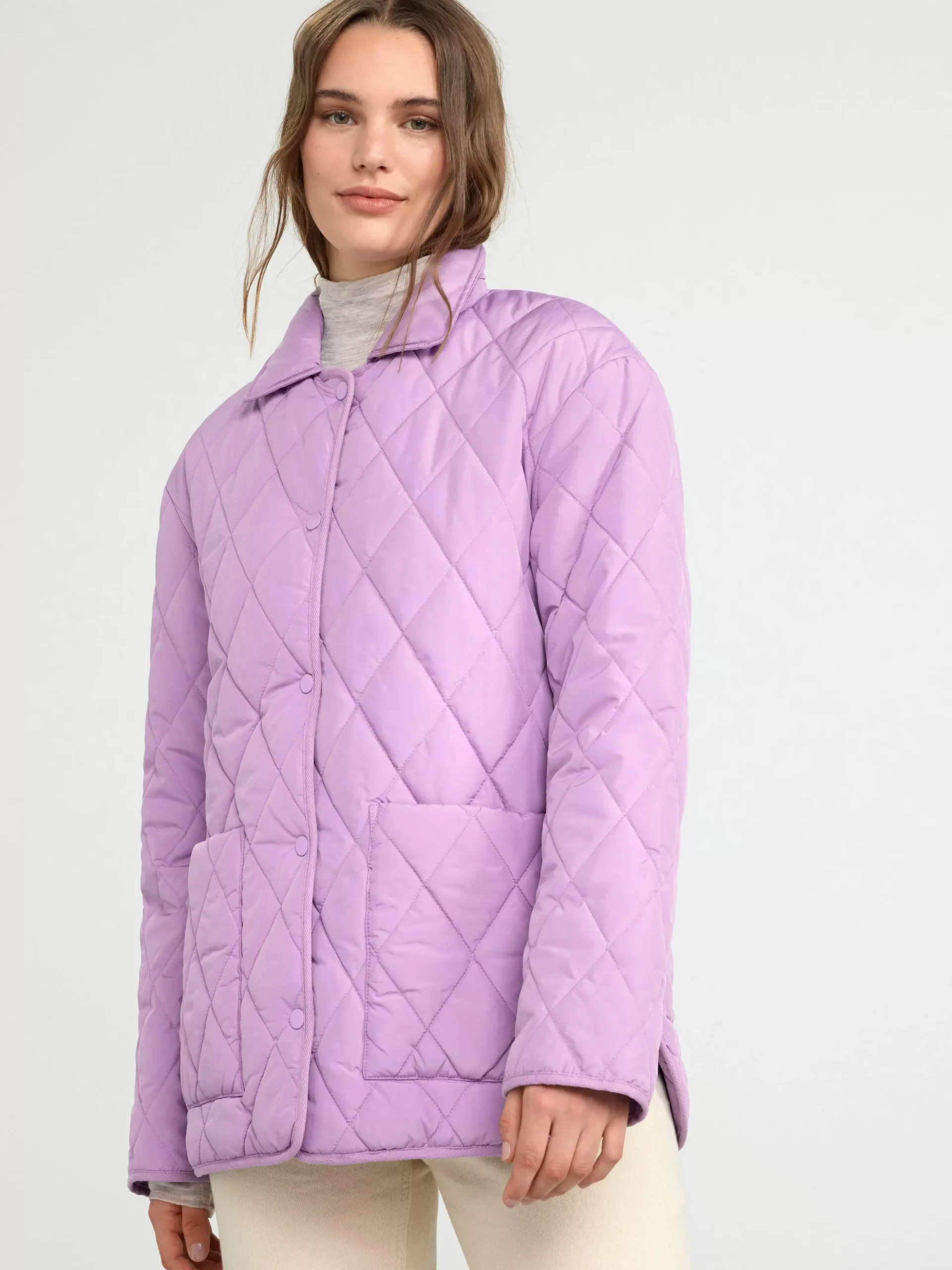 Ytterkläder>Lindex Quiltad Jacka Dusty Lilac