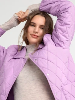 Ytterkläder>Lindex Quiltad Jacka Dusty Lilac