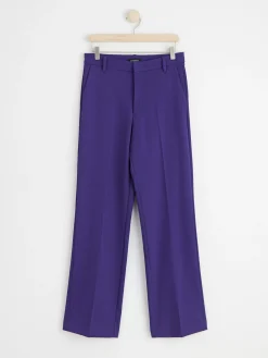 Byxor>Lindex Rak Byxa Med Normalhog Midja Dark Lilac