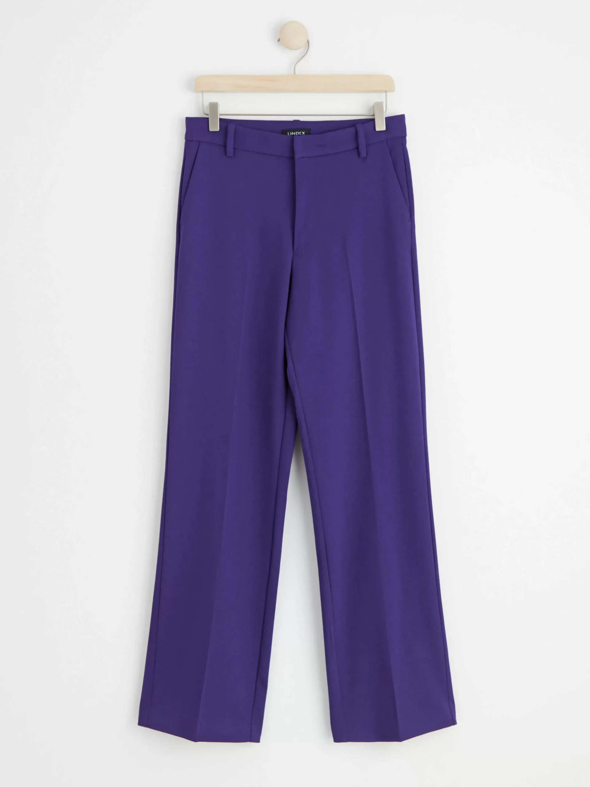 Byxor>Lindex Rak Byxa Med Normalhog Midja Dark Lilac