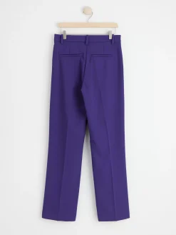 Byxor>Lindex Rak Byxa Med Normalhog Midja Dark Lilac