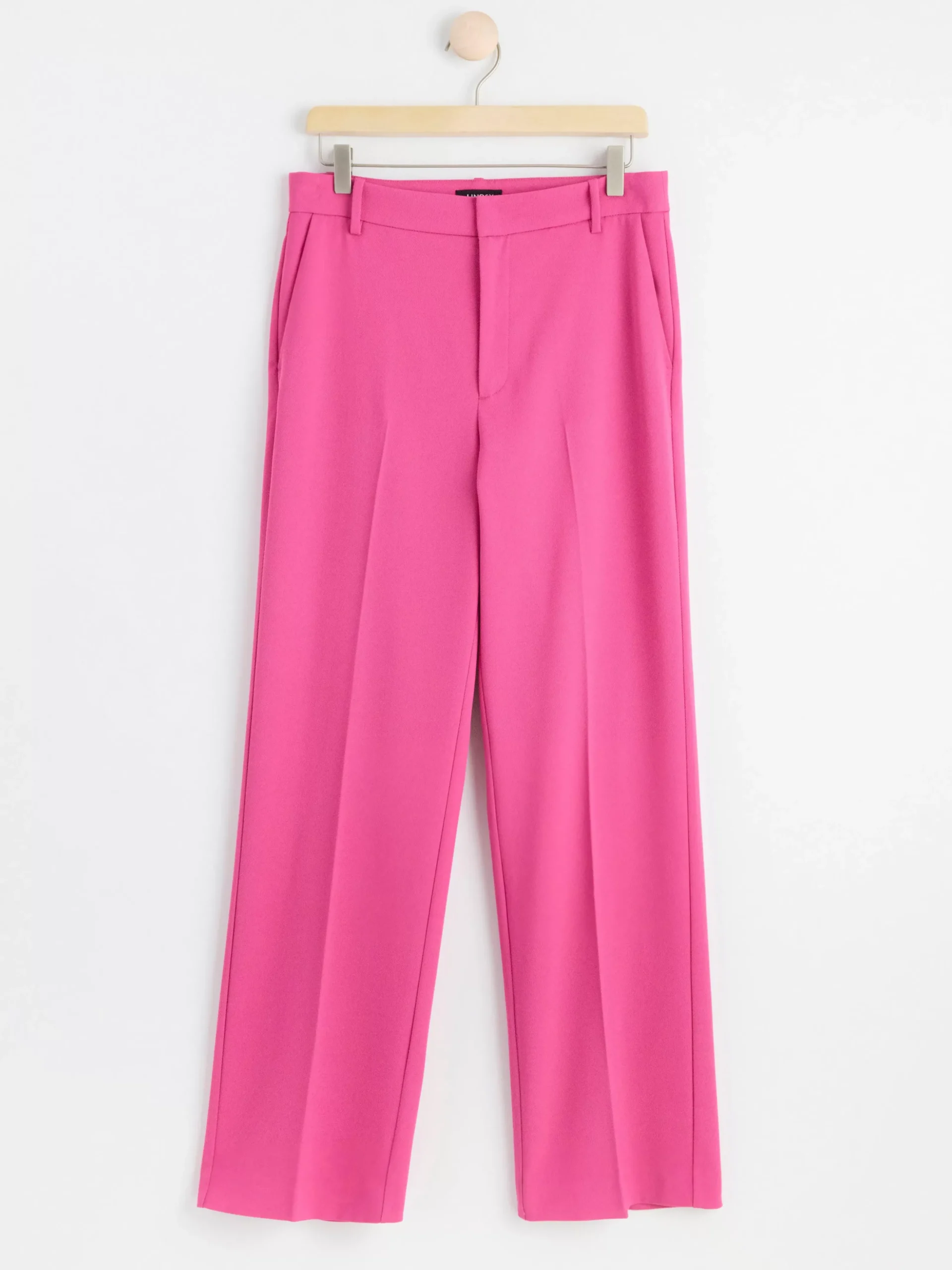 Byxor>Lindex Rak Byxa Med Normalhog Midja Pink