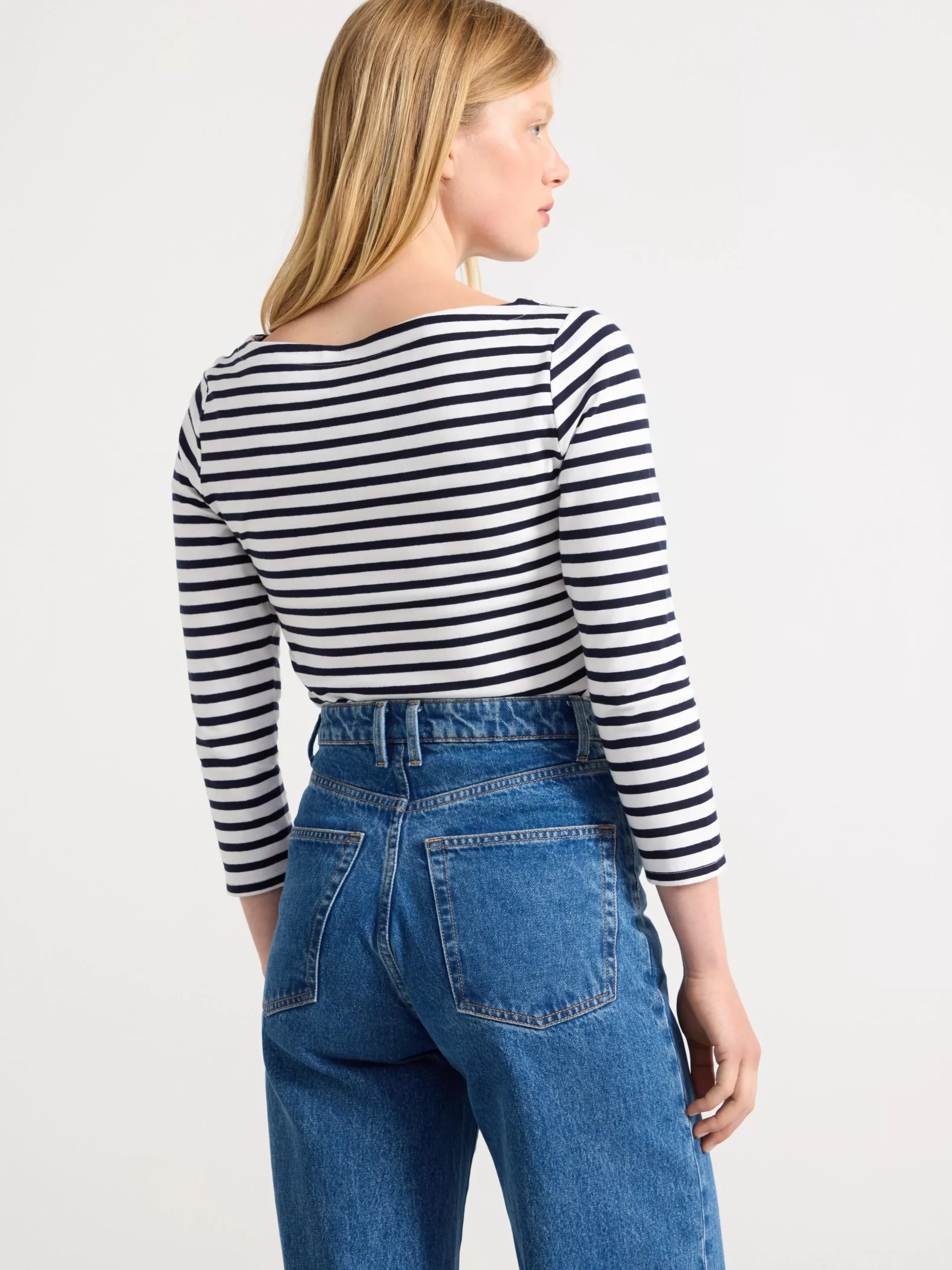 Toppar & T-Shirts>Lindex Randig Bomullstopp Dark Blue