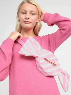 Accessoarer>Lindex Randig Godisvaska Light Pink