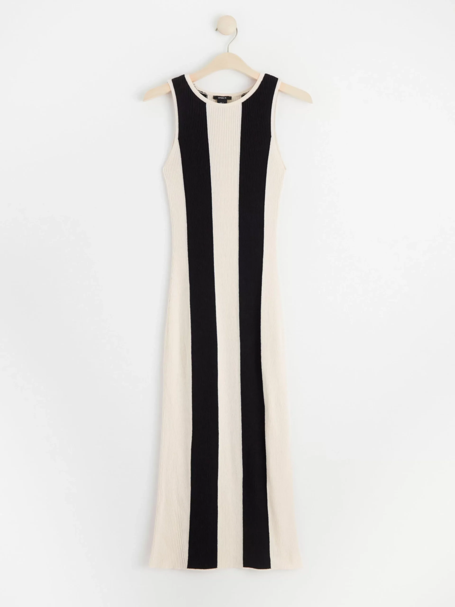Klänningar>Lindex Randig Ribbstickad Klanning Black