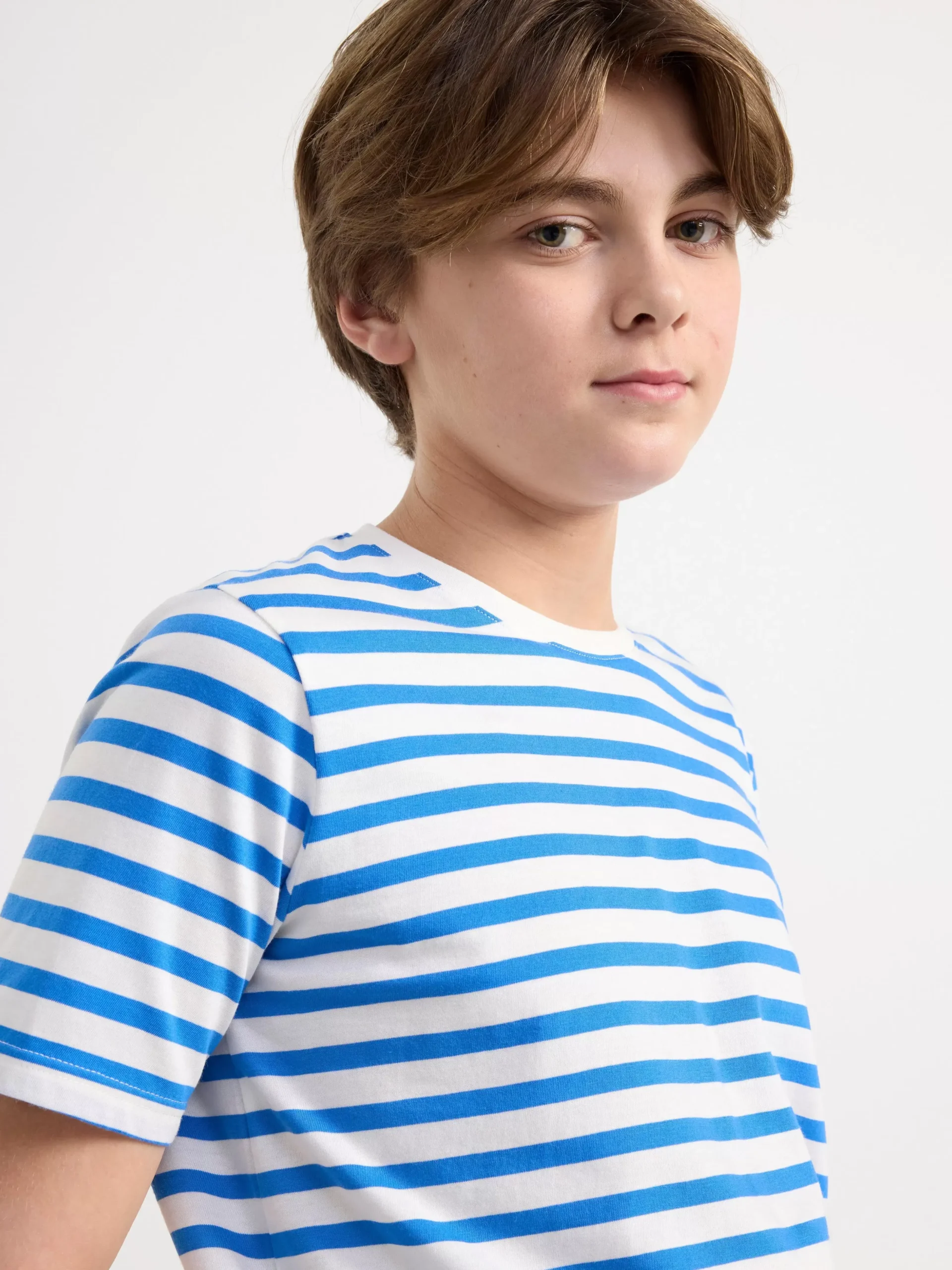 Toppar & T-Shirts>Lindex Randig T-Shirt Blue