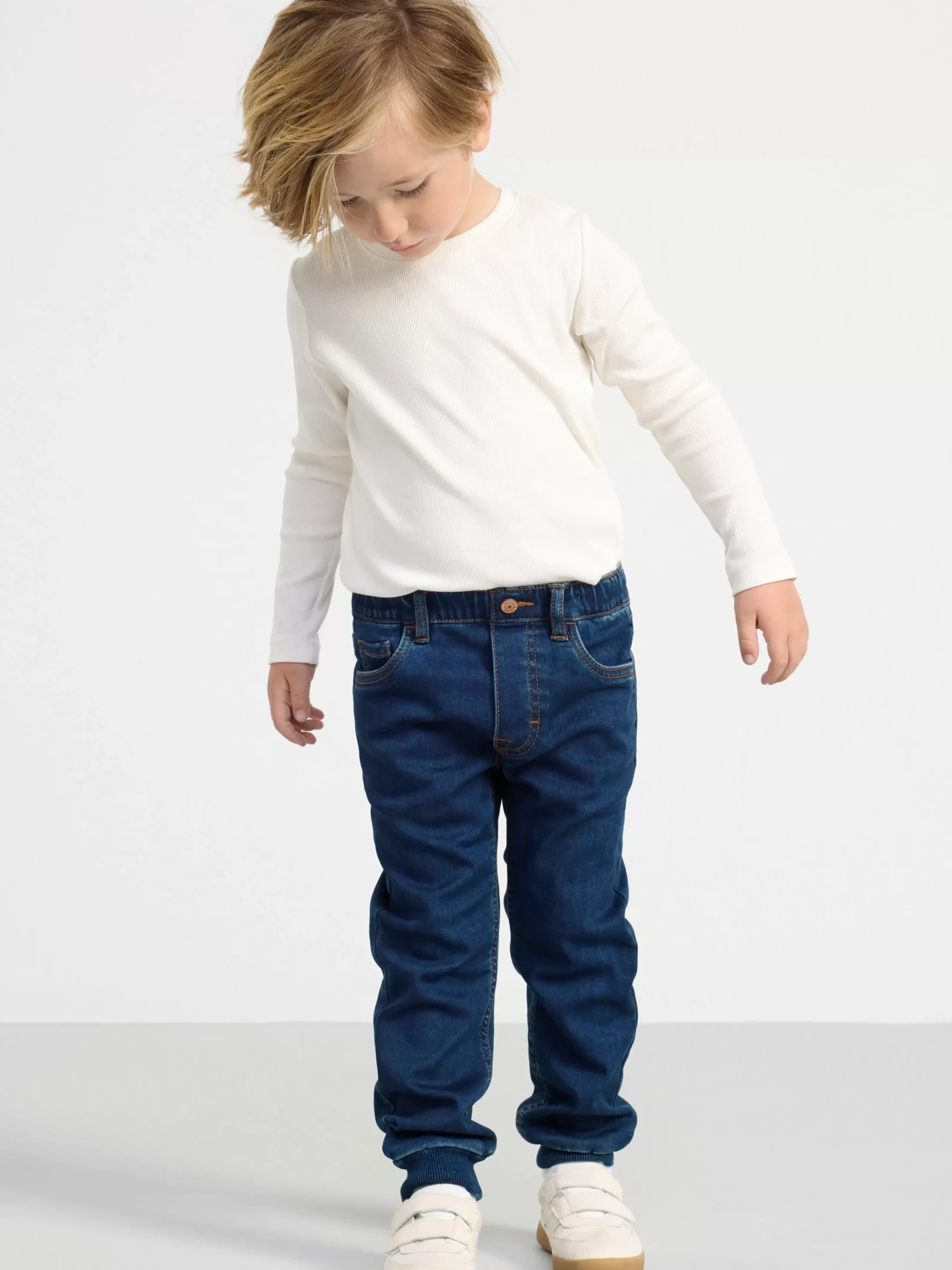 Jeans>Lindex Regular Fit Jeans Med Borstad Insida Denim