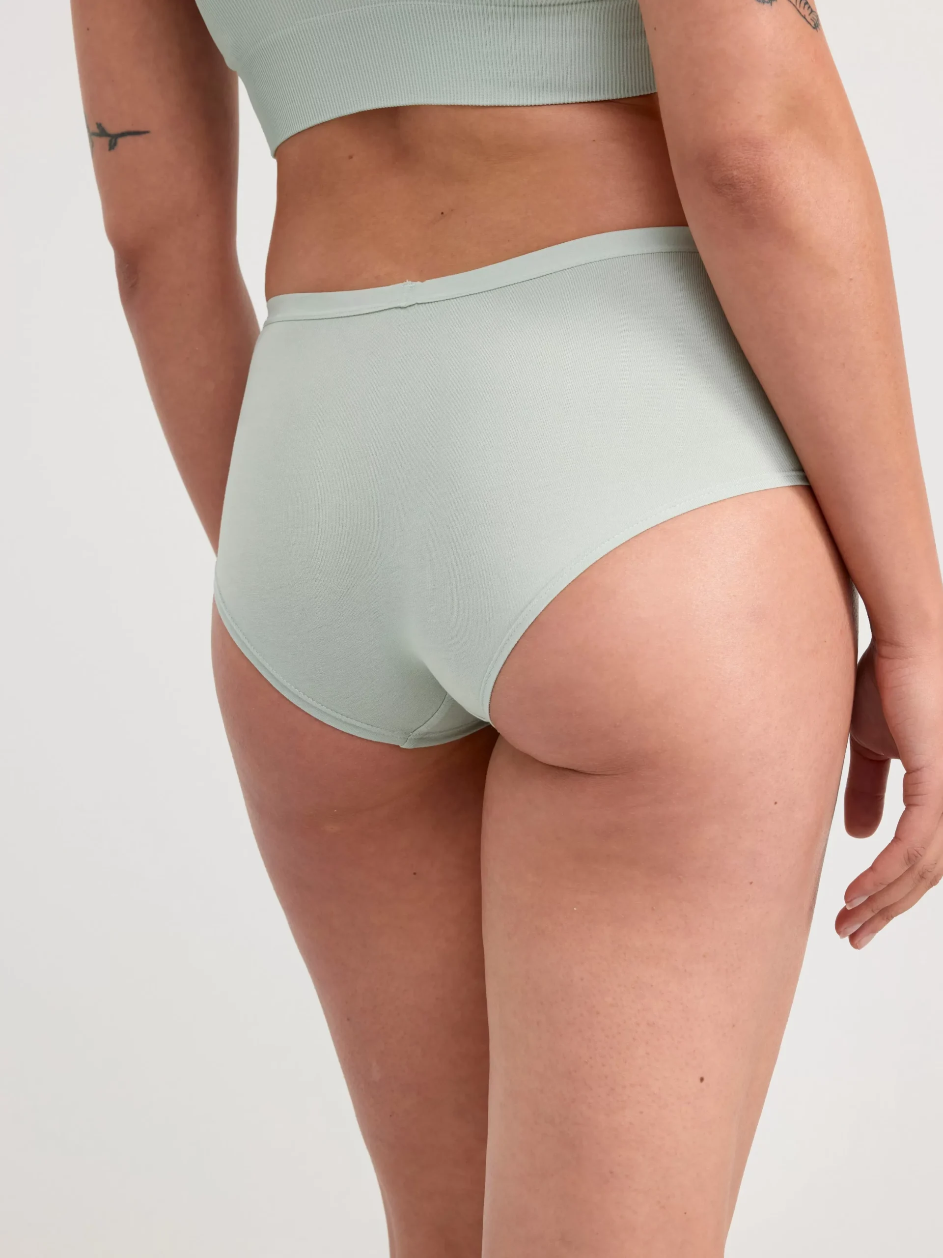 Trosor>Lindex Regular Waist Trosa Light Dusty Green