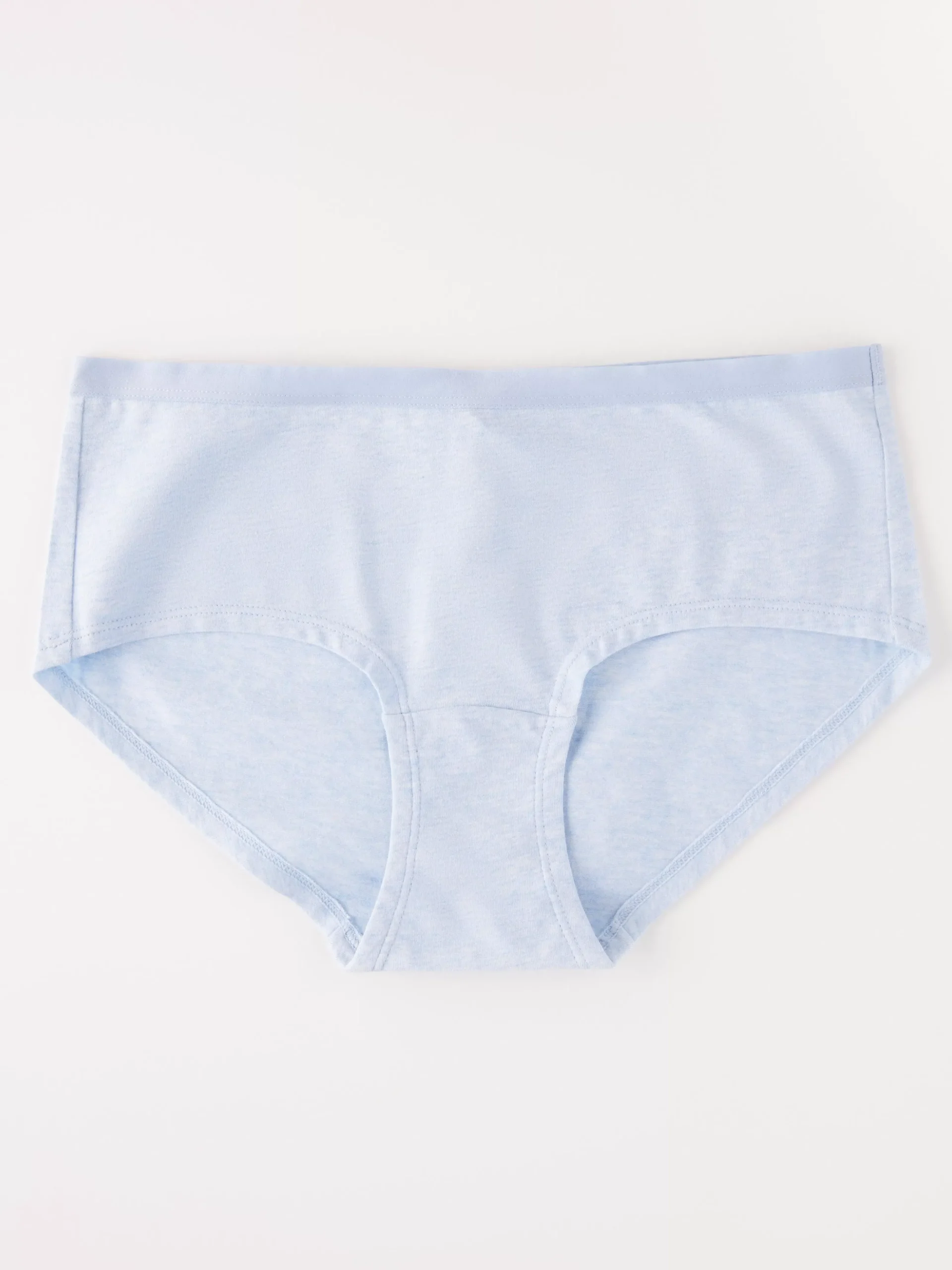 Trosor>Lindex Regular Waist Trosa I Bomull Light Blue Melange