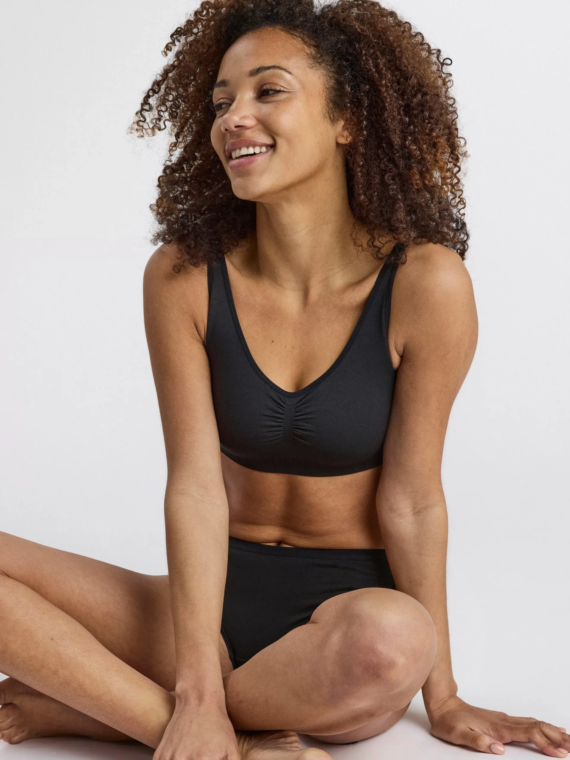 Trosor>Lindex Regular Waist Trosa I Bomull Black