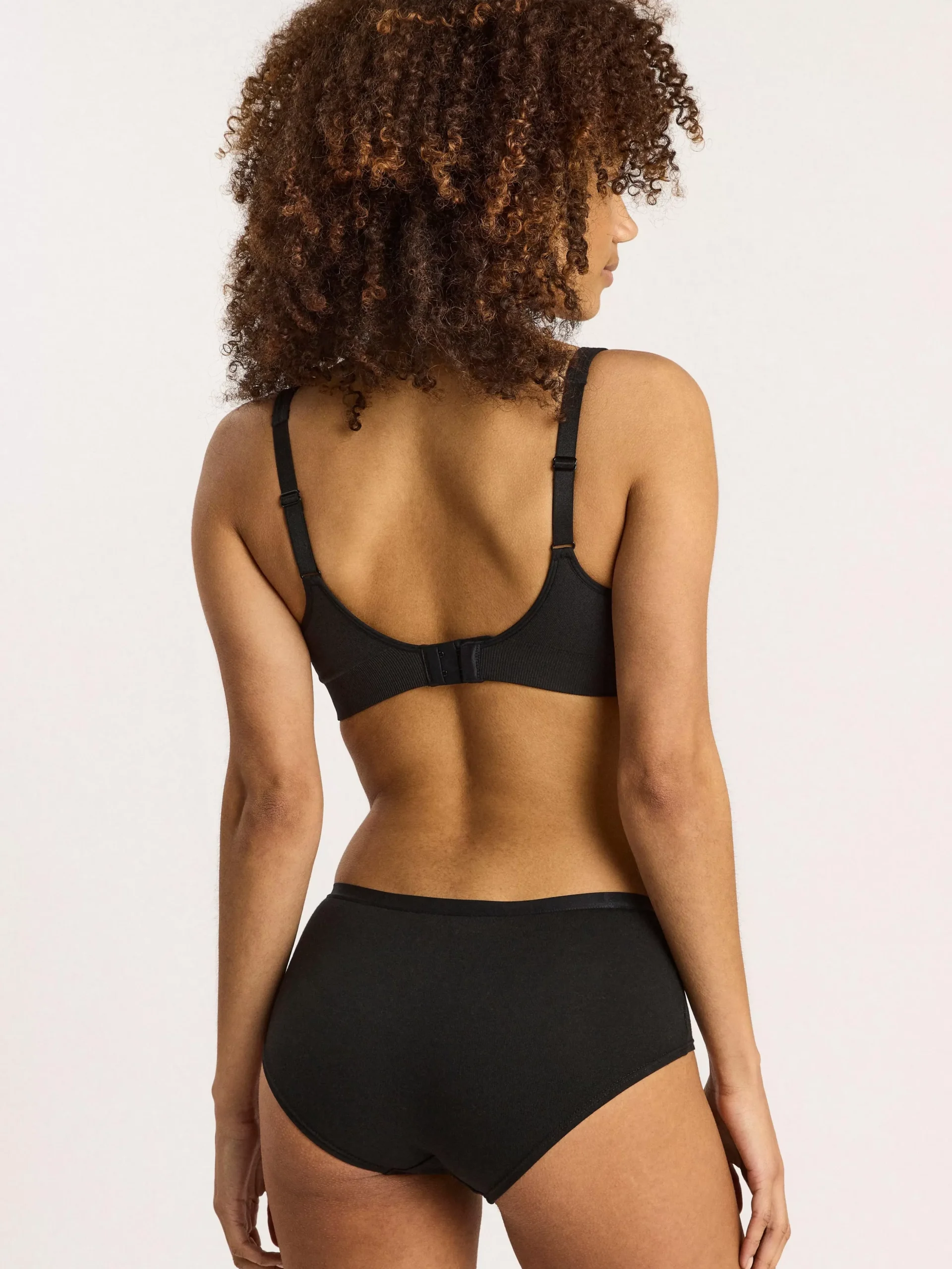 Trosor>Lindex Regular Waist Trosa I Bomull Black