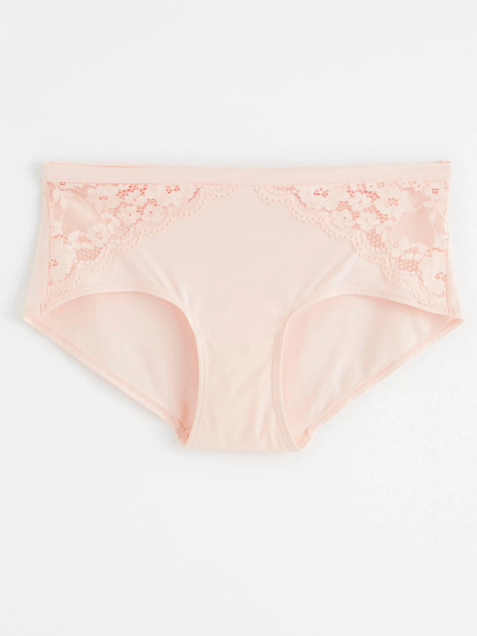 Trosor>Lindex Regular Waist Trosa Med Spets Lt Pink