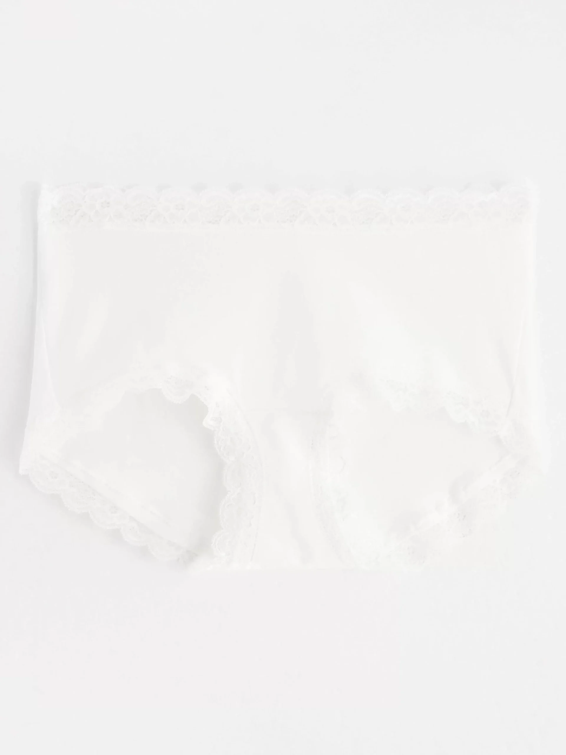 Trosor>Lindex Regular Waist Trosa Med Spetskant White