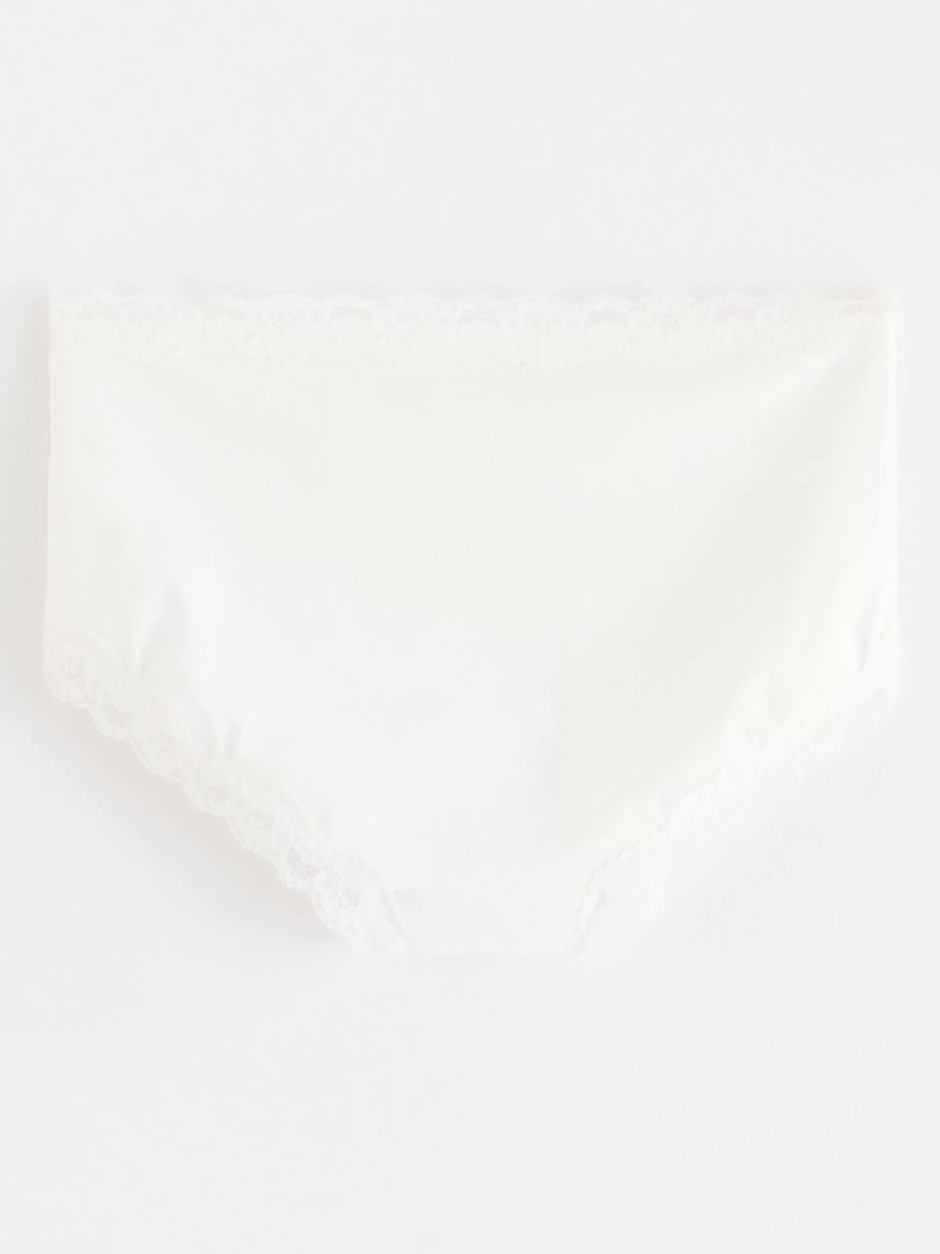 Trosor>Lindex Regular Waist Trosa Med Spetskant White