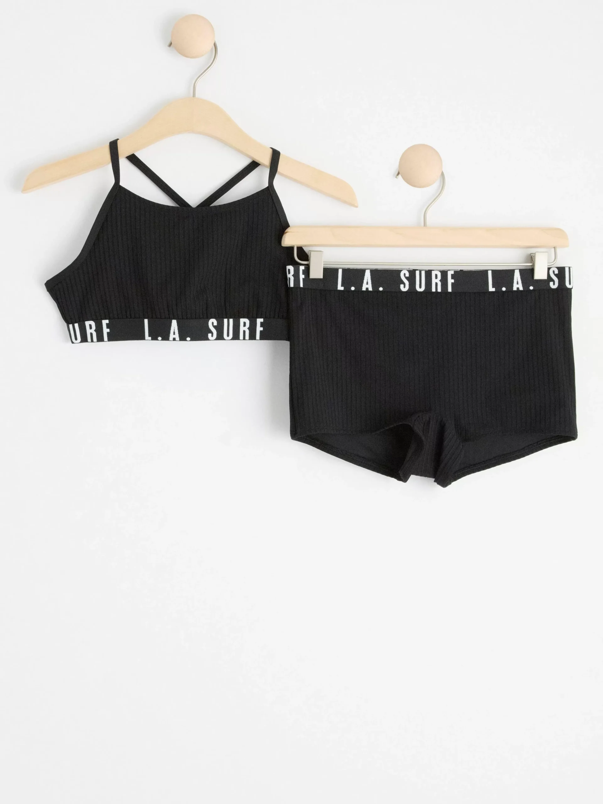 Badkläder & Uv>Lindex Ribbad Bikini Black