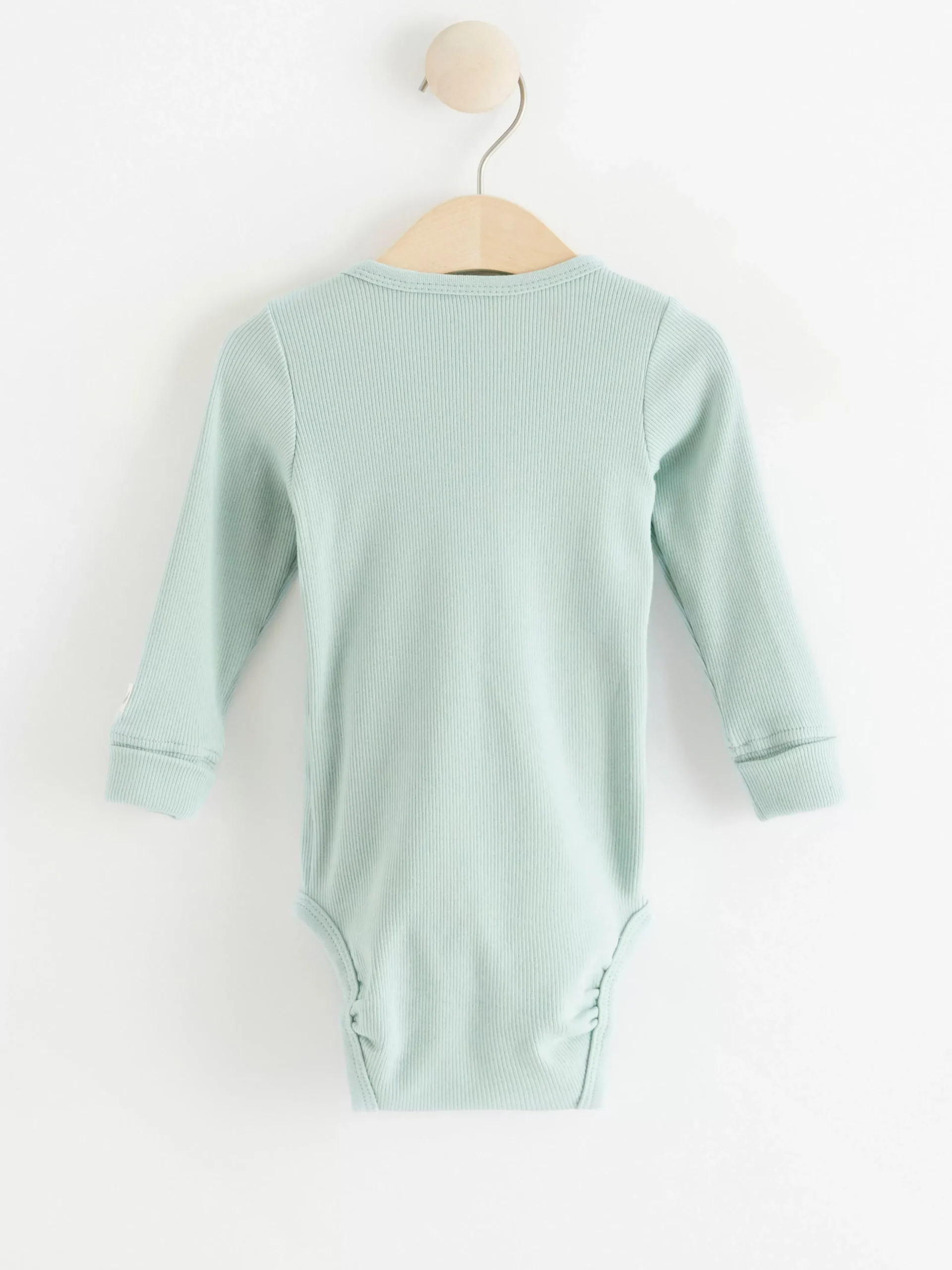 Bodies>Lindex Ribbad Omlottbody Light Dusty Aqua