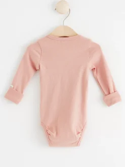 Bodies>Lindex Ribbad Omlottbody Pink