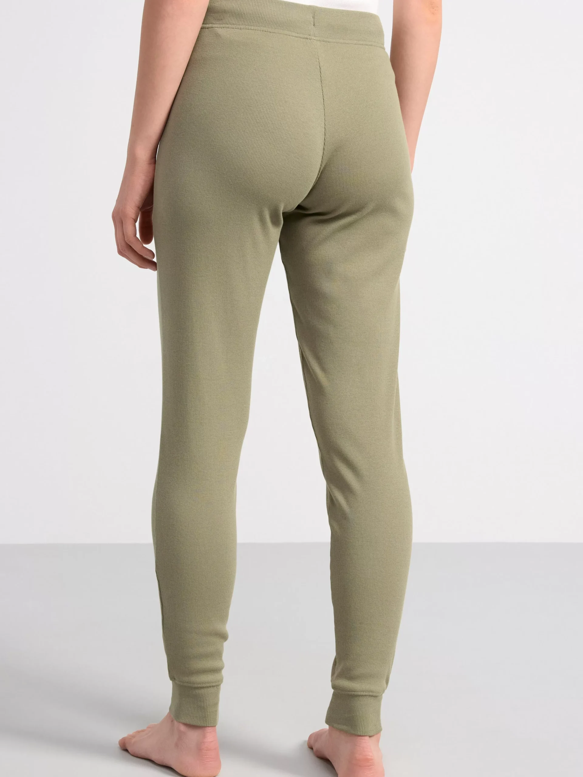 Nattplagg>Lindex Ribbad Pyjamasbyxa Khaki