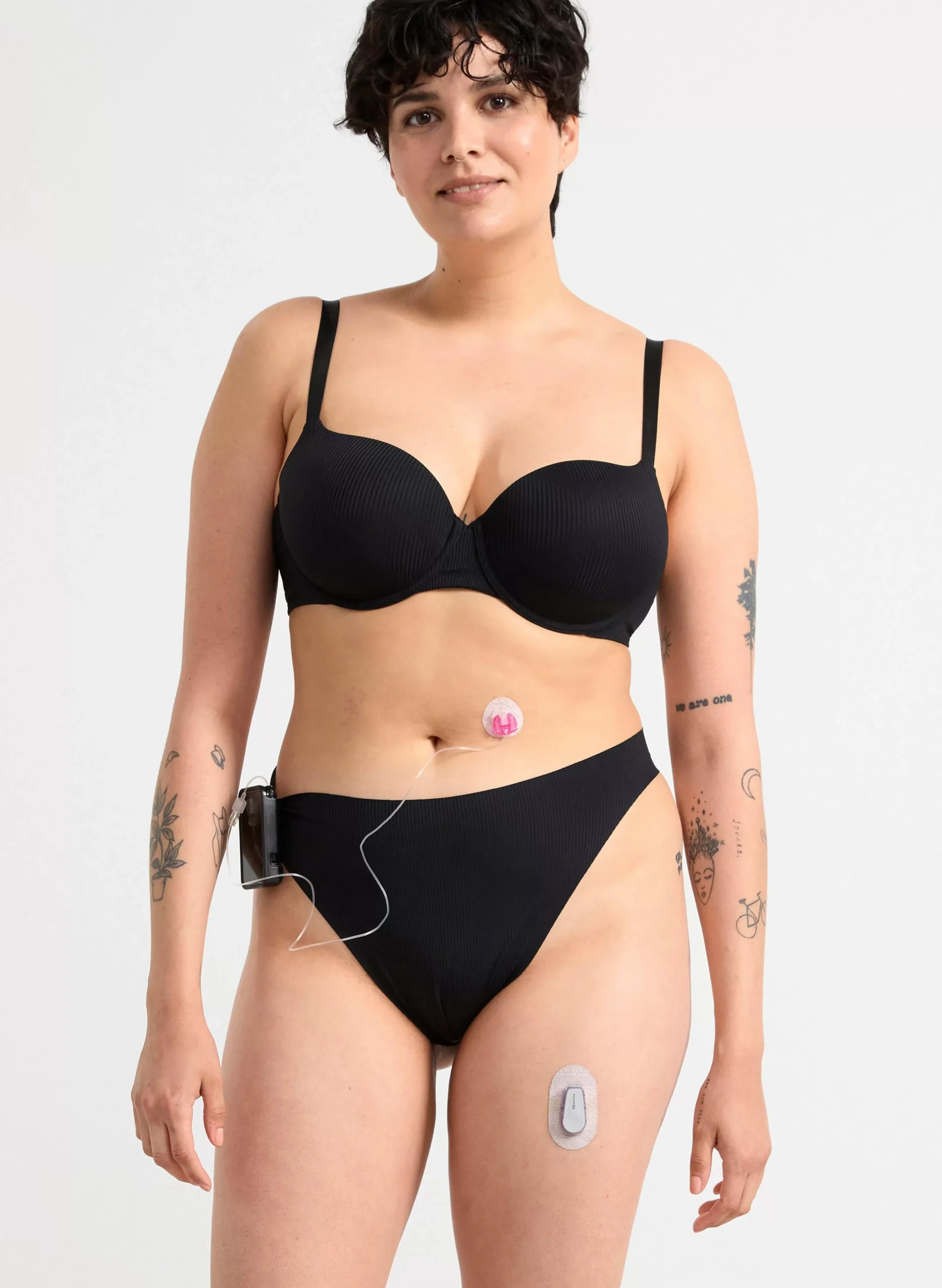 Trosor>Lindex Ribbad Seamless Stringtrosa High Waist Black